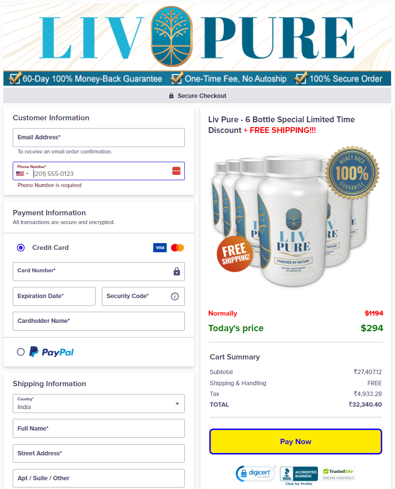 Liv Pure Check Out